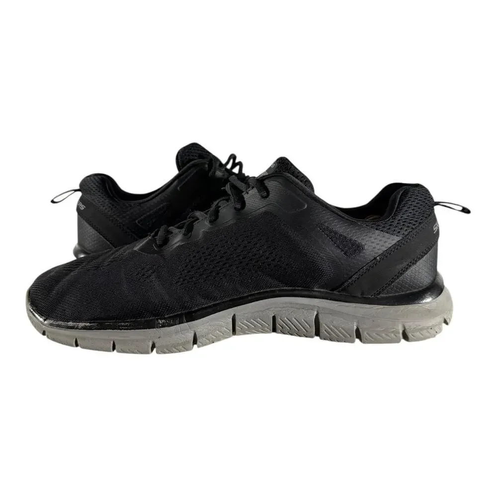 Skechers Men’s Track Broader Casual Lite Weight Running Sneakers Size 12 Black